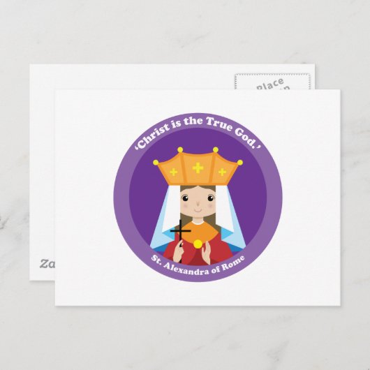 Alexandra von Rom Postkarte (Vorne/Hinten)