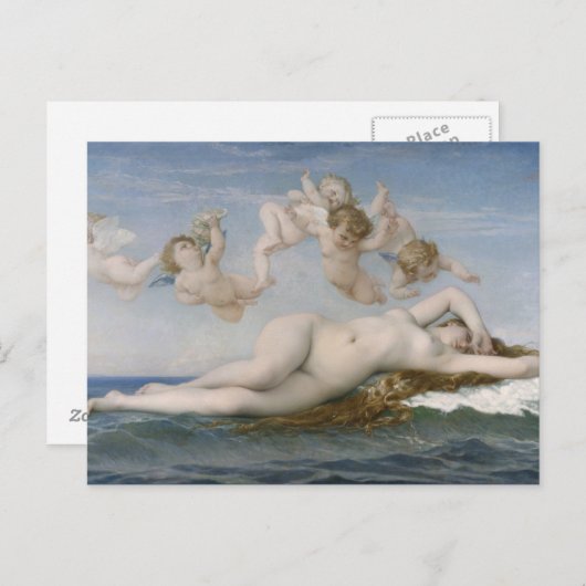 Alexandre Cabanel Die Geburt der Venus Postkarte (Vorne/Hinten)