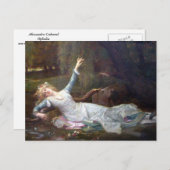 Alexandre Cabanel - Ophelia Postkarte (Vorne/Hinten)