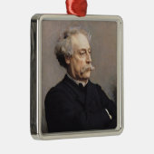 Alexandre Dumas Fils 1886 Silbernes Ornament (Rechts)