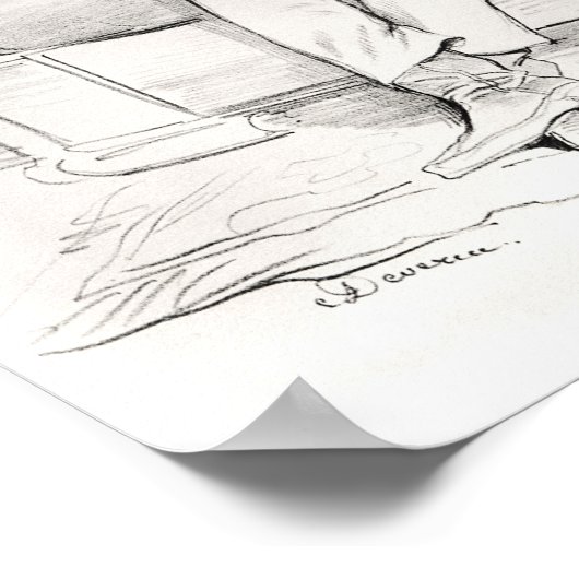 Alexandre Dumas Pere Poster (Ecke)