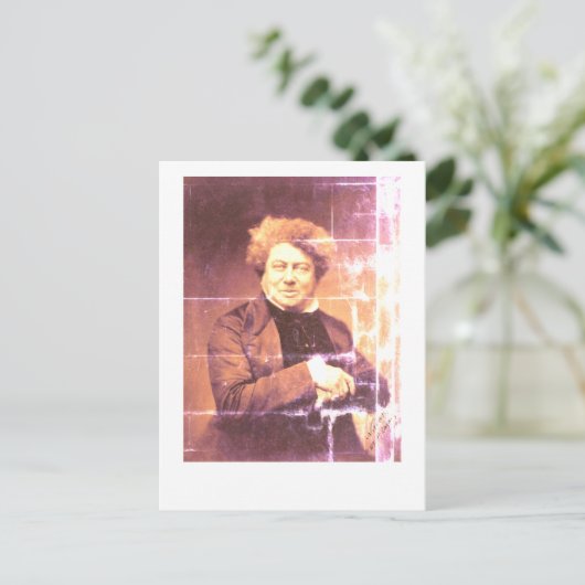 Alexandre Dumas Postkarte (Stehend Vorderseite)