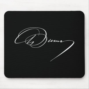Alexandre Dumas Unterschrift Autogramm berühmter S Mousepad