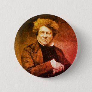 Alexandre Dumas Vintag Button
