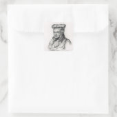 Alexandre Grimod de la Reyniere Quadratischer Aufkleber (Tasche)