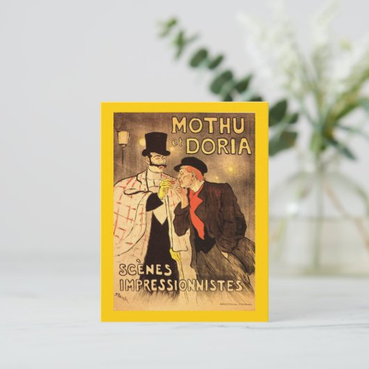 Alexandre Theophile Steinlen Mothu et Doria Postkarte (Stehend Vorderseite)