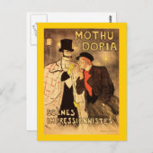 Alexandre Theophile Steinlen Mothu et Doria Postkarte (Vorne/Hinten)