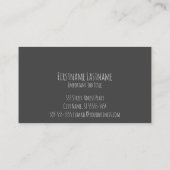 Alexandrea Visitenkarte (Rückseite)