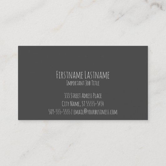 Alexandrea Visitenkarte (Rückseite)