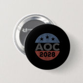 Alexandria 2028, Retro A.ocasio Cortez für den Vor Button (Vorne & Hinten)