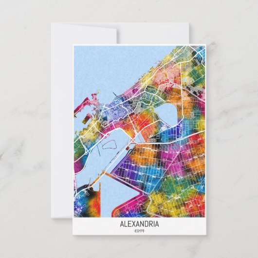 Alexandria Ägypten Dankeskarte (Vorderseite)