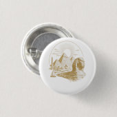 Alexandria Ägypten Kulturerbe Minimal Design Button (Vorne & Hinten)