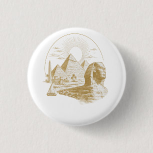 Alexandria Ägypten Kulturerbe Minimal Design Button