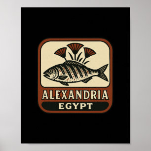 Alexandria Ägypten Souvenir Ägyptischer Fisch Und  Poster