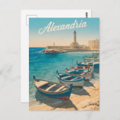 Alexandria Ägypten Vintag Postkarte (Vorne/Hinten)
