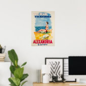 Alexandria, Ägypten, Vintage Travel Poster (Heimbüro)