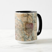 Alexandria, antike Karten-Tasse VA Tasse (VorderseiteRechts)