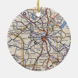 Alexandria LA Weihnachtsbaumschmuck Keramik Ornament