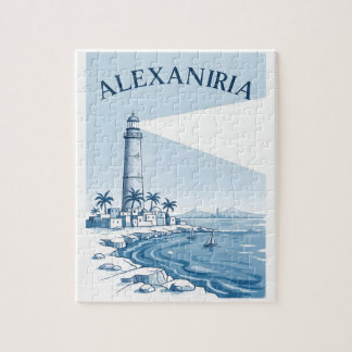 Alexandria Leuchtturm Küstenlandschaft Reise Puzzle
