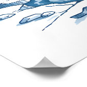 Alexandria Lighthouse Coastal Scene Travel Poster (Ecke)