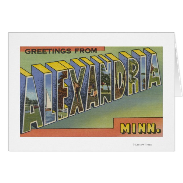 Alexandria, Minnesota - Große Briefmarkenszenen (Vorderseite (Horizontal))