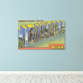 Alexandria, Minnesota - Große Briefmarkenszenen Leinwanddruck (Insitu (Holzboden))