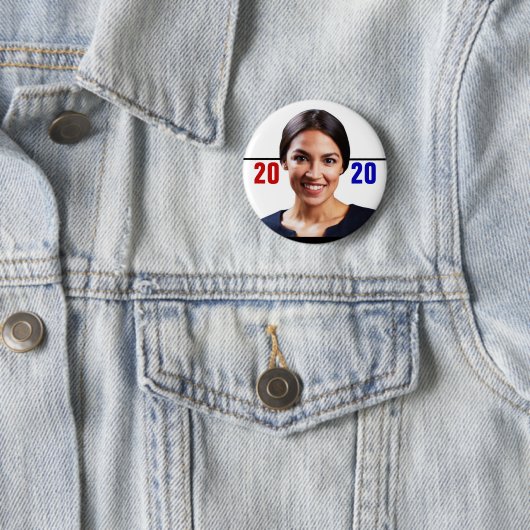 Alexandria Ocasio-Cortez 2020 Button (Beispiel)