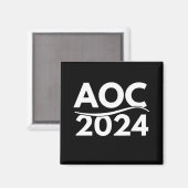 alexandria ocasio cortez 2024, aoc 2024, aoc magnet (Vorderseite/Rückseite)