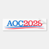 Alexandria Ocasio-Cortez AOC 2028 Autoaufkleber (Vorne)