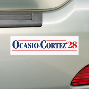 Alexandria Ocasio-Cortez AOC 2028 Autoaufkleber