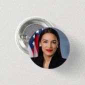 Alexandria Ocasio Cortez AOC Button (Vorne & Hinten)