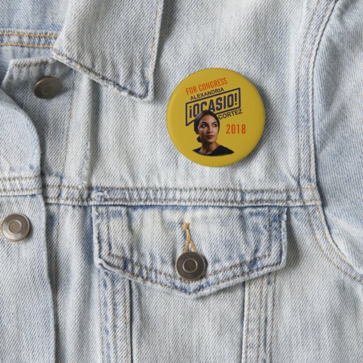 Alexandria Ocasio Cortez Button (Beispiel)