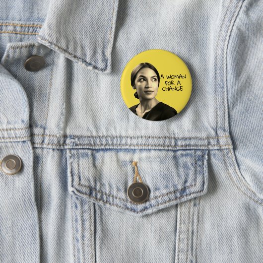 Alexandria Ocasio Cortez Button (Beispiel)