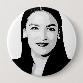 Alexandria Ocasio-Cortez Button (Vorderseite)