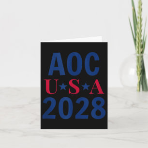 Alexandria Ocasio Cortez Shirt AOC für Präsident 2 Karte