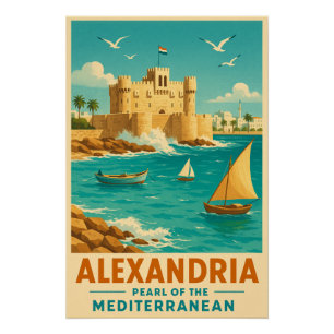 Alexandria - Perle des Mittelmeers Poster