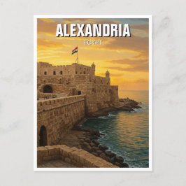 Alexandria Qaitbay Citadel Travel Postkarte