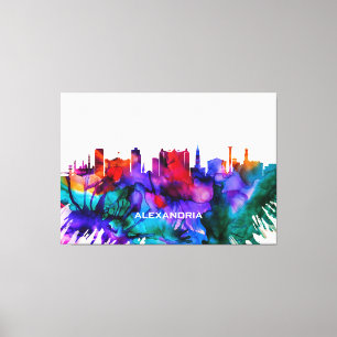Alexandria Skyline Leinwanddruck