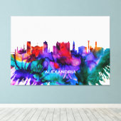 Alexandria Skyline Leinwanddruck (Insitu (Holzboden))