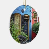 Alexandria VA - Gebäude mit Brandzeichen Keramik Ornament (Rechts)