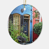 Alexandria VA - Gebäude mit Brandzeichen Keramik Ornament (Links)