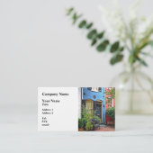 Alexandria VA - Gebäude mit Brandzeichen Visitenkarte (Stehend Vorderseite)