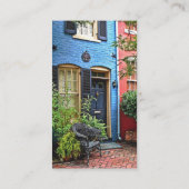 Alexandria VA - Gebäude mit Brandzeichen Visitenkarte (Rückseite)