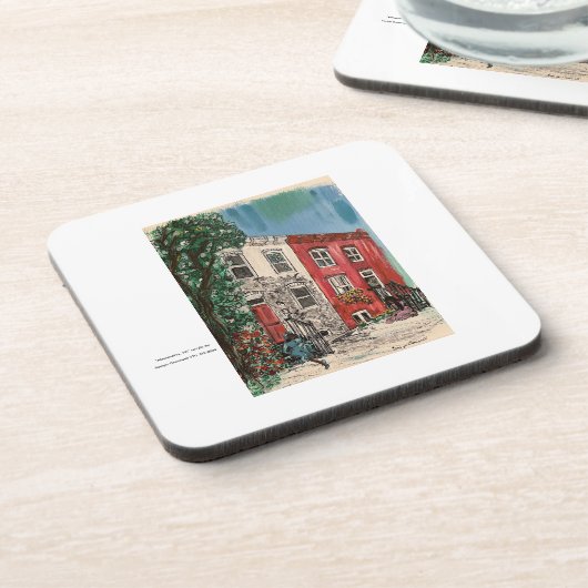 Alexandria, VA Getränkeuntersetzer (Linke Seite)