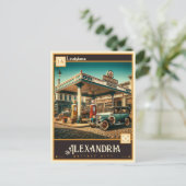 Alexandria, | VINTAG Postkarte (Stehend Vorderseite)