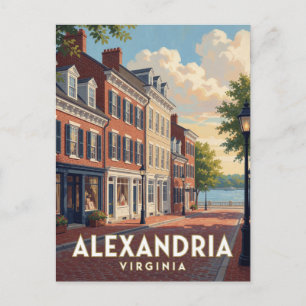Alexandria Virginia Altstadt Reise Postkarte