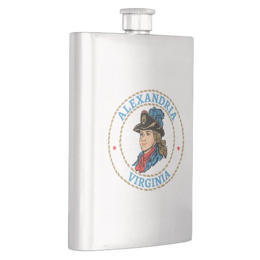 Alexandria Virginia Colonial Flachmann (Rechts)