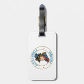 Alexandria Virginia Colonial Gepäckanhänger (Rückseite vertikal)