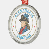 Alexandria Virginia Colonial Ornament Aus Metall (Links)