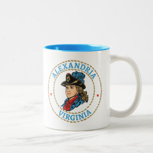 Alexandria Virginia Colonial Zweifarbige Tasse